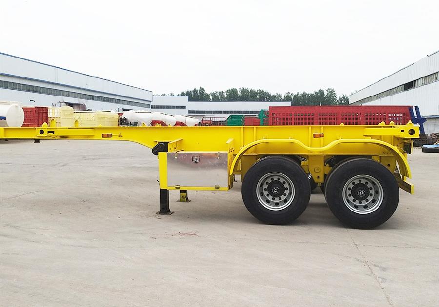 2 axles 20ft skeletal trailer