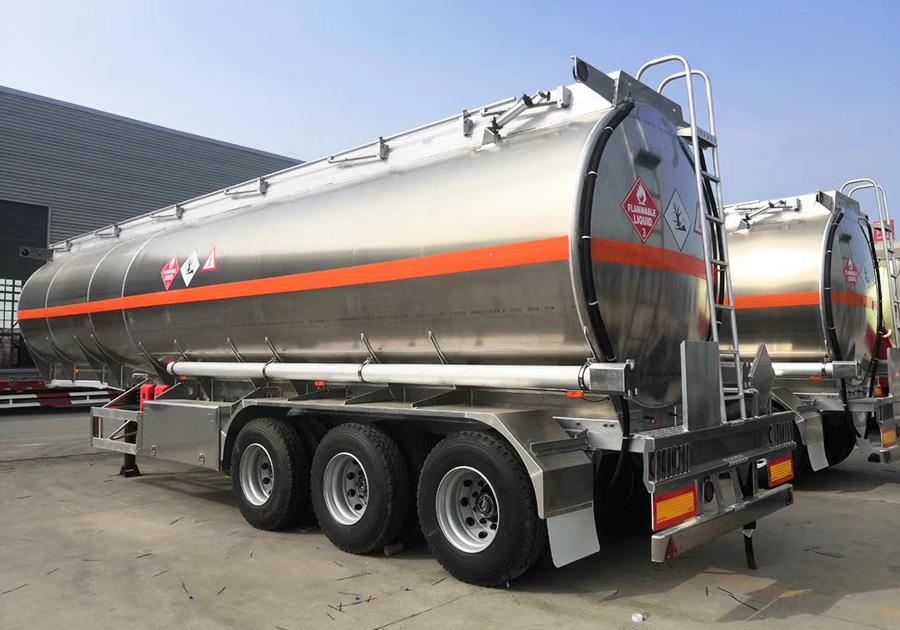 3 Axles 46000liters aluminum alloy tank trailer