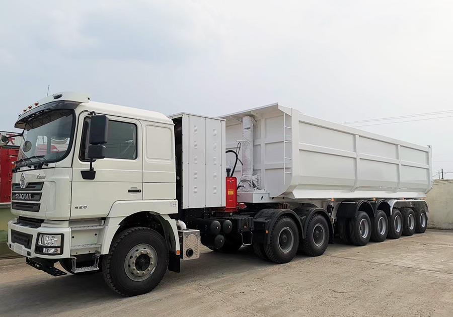 5 Axles 40-45m3 tipper trailer