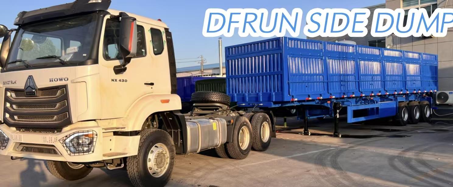 DFRUN Side tipper trailers have been sent to Angola